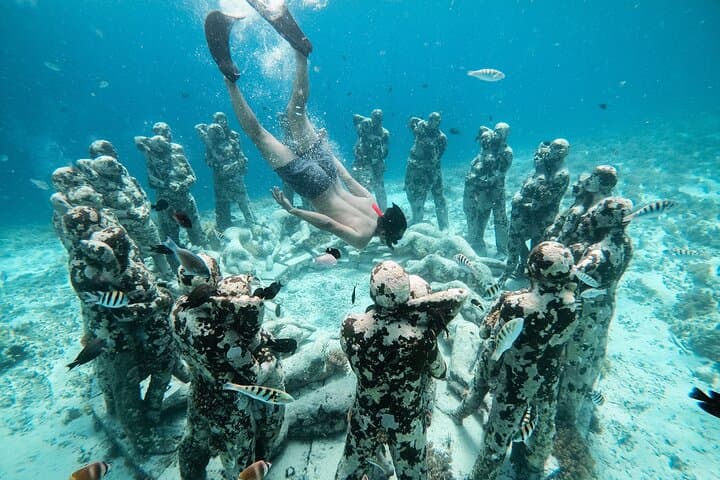 Private Snorkeling Gili Trawangan with GoPro: Turtle & Underwater Statue Tour photo 1