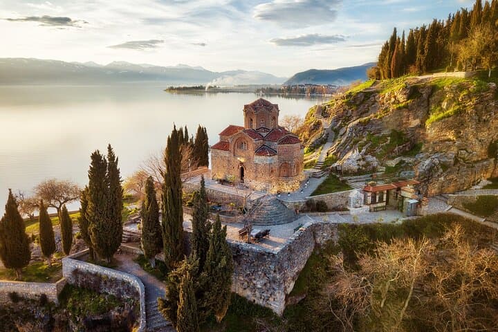 Private Full-Day Tour to Ohrid from Tirana — Lake Ohrid, Monastery of Sveti Naum & Old Bazaar