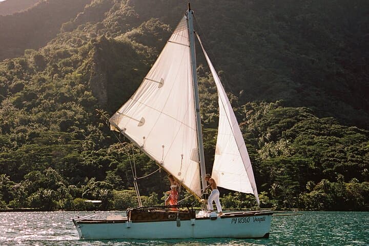 Vaapiti Private Sunset Pirogue — Snorkel, Sail & Polynesian Legends in Moorea photo 2