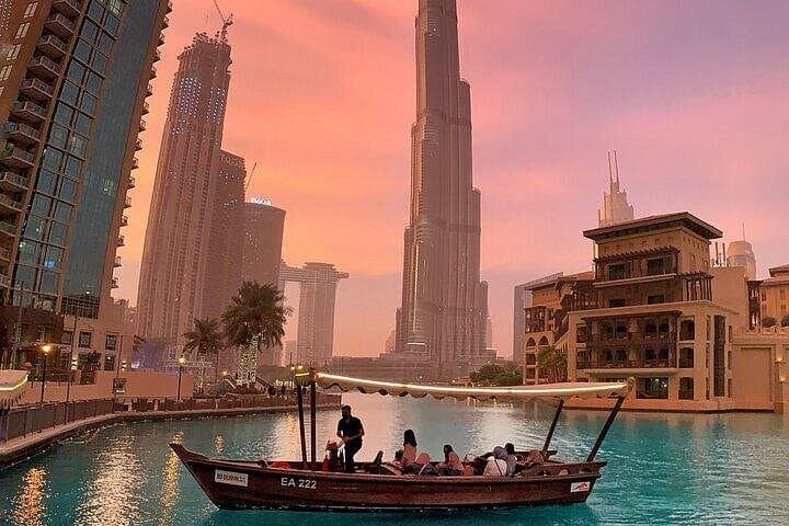 Dubai Fountain Show & Burj Lake Boat Ride: Evening Light and Music Experience photo 1