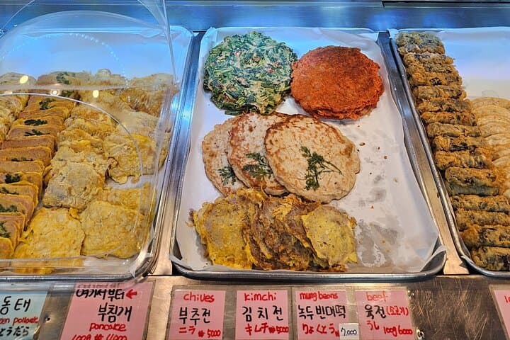 Jeon Buffet and Dongdongju at Seoul's Gongdeok Market — Hands-On Korean Pancake Experience