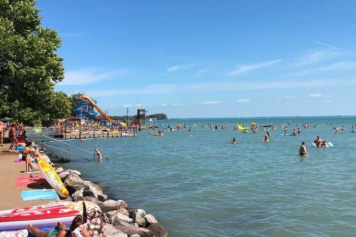 Lake Balaton Day Trip from Budapest — Ferry, Village & Beach Swim