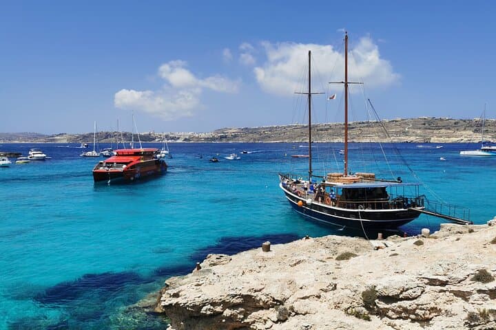 Golden Comino Escape: Blue Lagoon Catamaran Sunset Cruise from Sliema photo 3