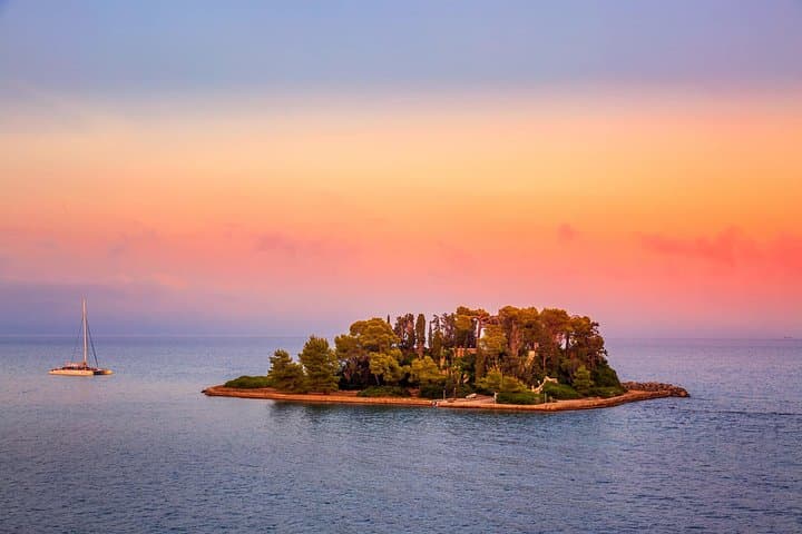 Sunset Boat Trip to Mouse Island (Pontikonisi) — Corfu Evening Cruise photo 1