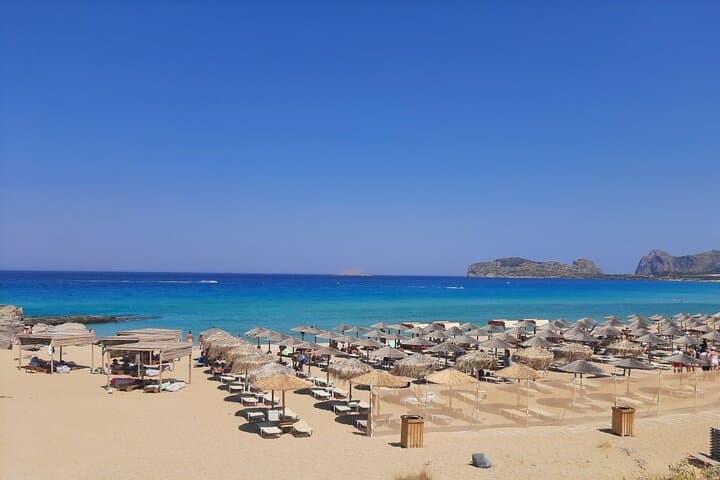 Drive to Falasarna: Private Jeep Beach Day with Sunbeds & Panoramic Lunch