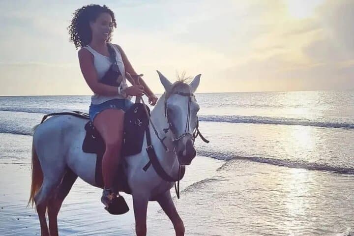 Beach Horseback Ride at Manzanillo del Mar — Cartagena Coastal Trails photo 1