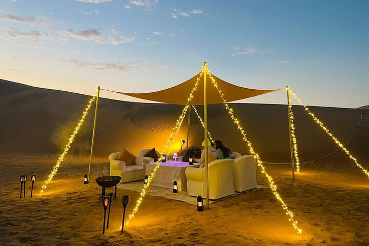 Private Desert Dinner and Dune Drive in Dubai: Sunset & Stargazing Experience