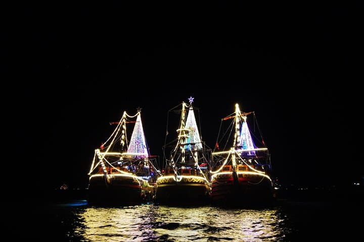 Cancun Pirate Dinner Cruise: Nighttime Pirate Show, Open Bar & Buffet