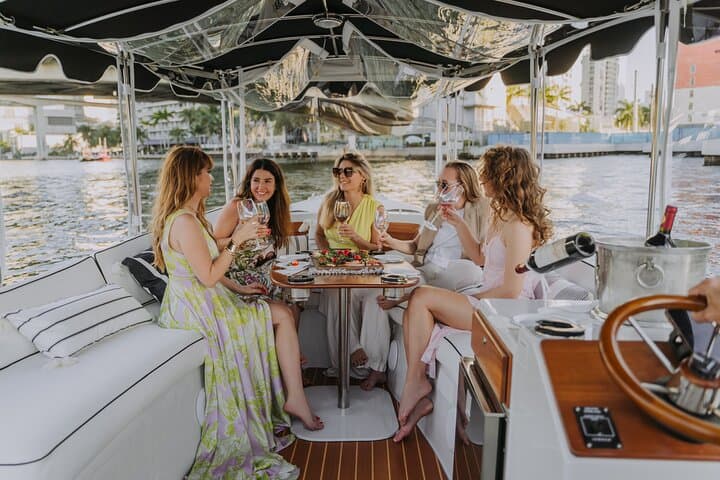 Private Luxury Miami E-Boat Cruise with Wine & Charcuterie photo 3