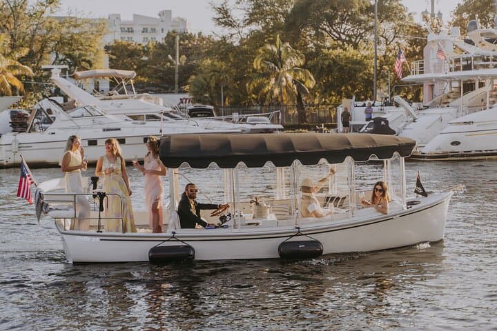 Miami River E-Boat Cruise with Wine and Charcuterie