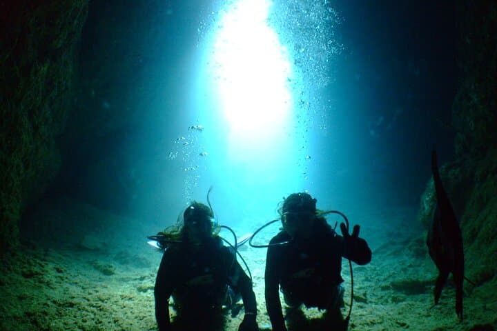 Blue Cave Intro Diving in Onna Village — Okinawa Boat Diving Experience photo 3