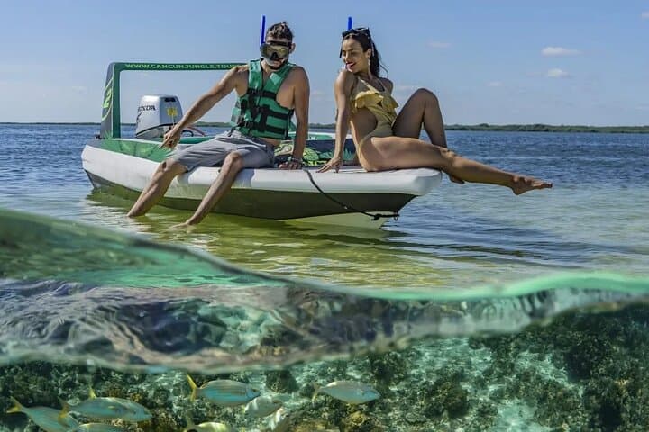 Cancun Speedboat & Snorkel: Nichupté Lagoon to Caribbean Reef
