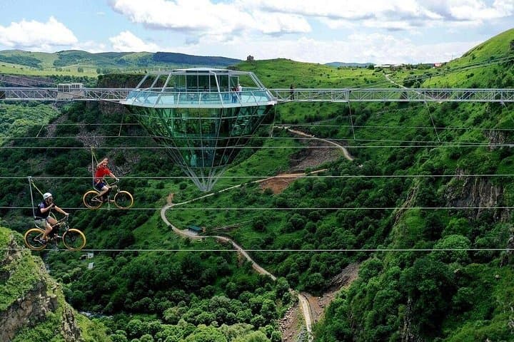 Diamond Bridge & Dashbashi Canyon Private Tour — Glass Bridge, Waterfall Hike from Tbilisi photo 2