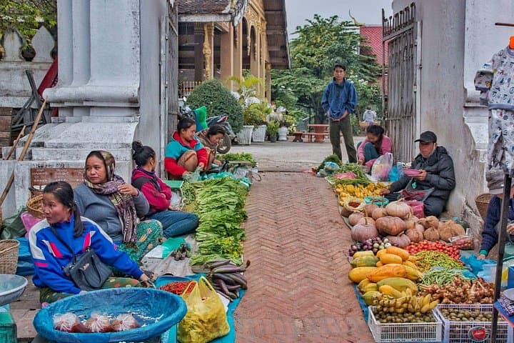 Luang Prabang Morning Market, Temples & Kuang Si Waterfall: A Half-Day Cultural and Nature Tour photo 1
