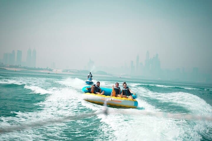 Tubing Next to Burj Al Arab — High-Speed Donut Ride on the Arabian Gulf