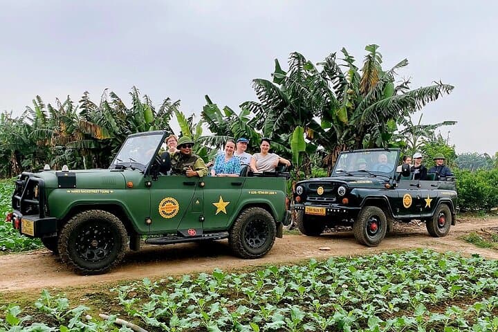 Hanoi Jeep Tour — Red River Countryside, Backstreets & Train Street Half-Day Adventure photo 2