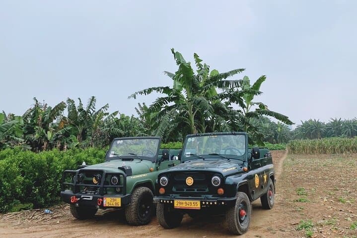 Hanoi Jeep Tour — Red River Countryside, Backstreets & Train Street Half-Day Adventure photo 3