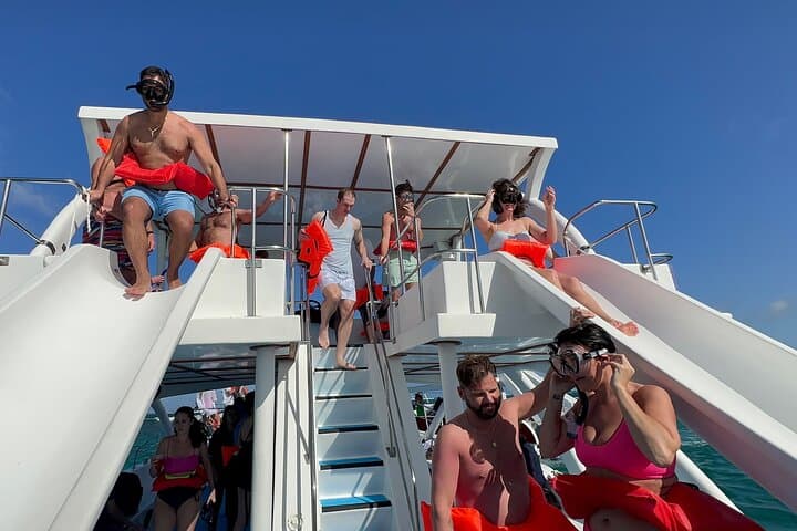Punta Cana Double-Slide Private Party Boat — Catamaran Snorkel & Open Bar photo 2