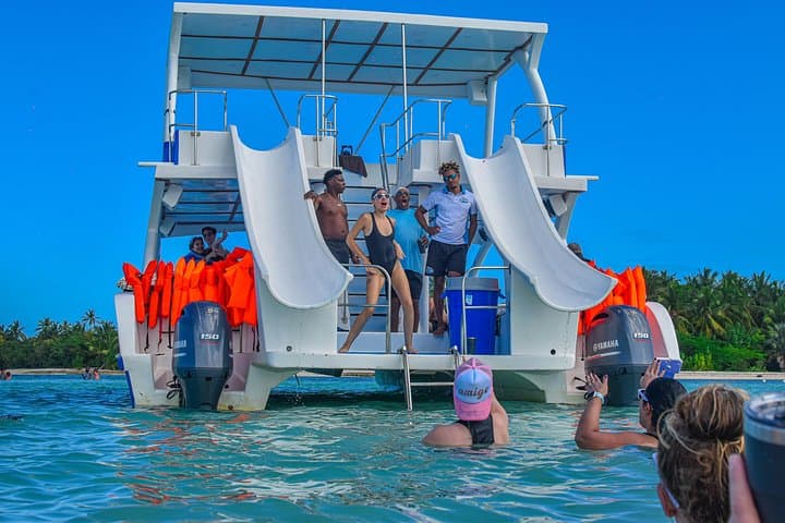 Punta Cana Double-Slide Private Party Boat — Catamaran Snorkel & Open Bar photo 4