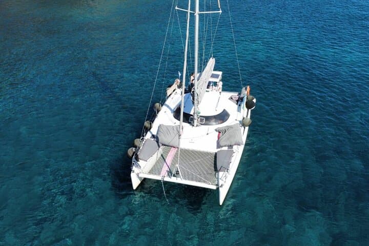 Private Santorini Catamaran Cruise: 5-Hour Caldera Sailing & Hot Springs photo 3