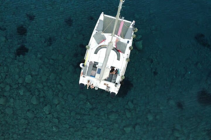 Private Santorini Catamaran Cruise: 5-Hour Caldera Sailing & Hot Springs photo 4