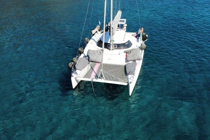 Private Santorini Catamaran Cruise: 5-Hour Caldera Sailing & Hot Springs photo 5