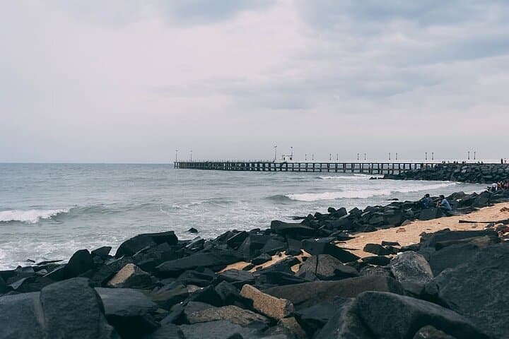 Pondicherry Private Day Tour — Auroville, Village Cycle Ride & Rock Beach Evening photo 2
