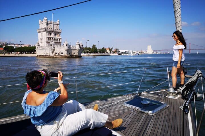 Lisbon Luxury 2‑Hour Sailing Yacht Cruise with Drinks and Portuguese Snacks photo 1