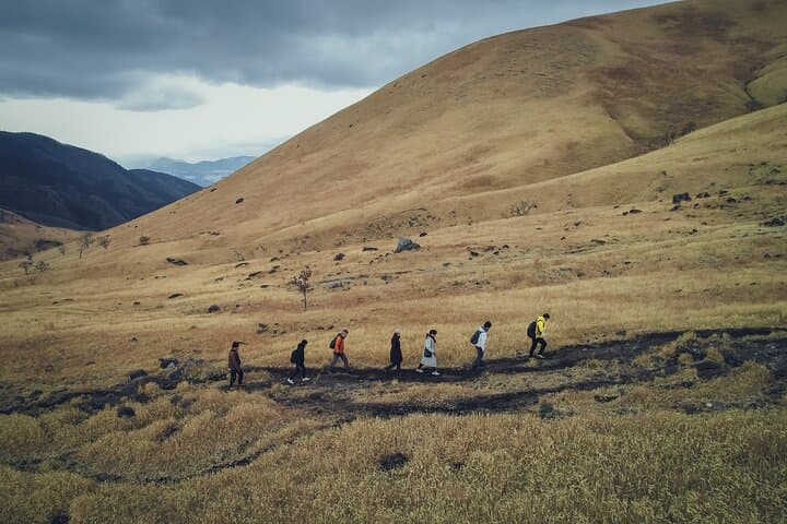 Mt Yufu Grassland Guided Hike and Meadow Lunch in Yufuin photo 2