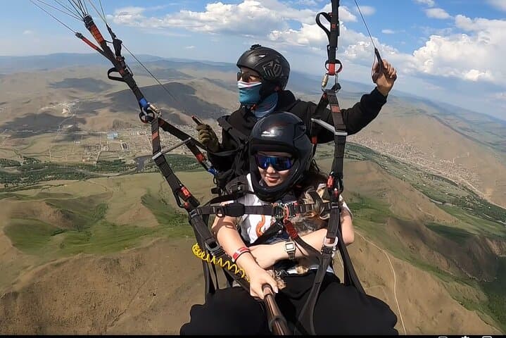 Tandem Paragliding Over Bayanzurkh Mountain, Ulaanbaatar — Private Tandem Flights