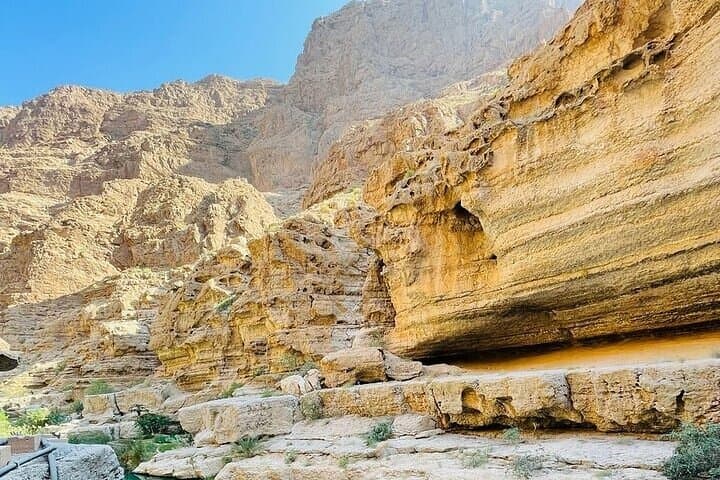 Hike, Swim, and Snorkel Wadi Shab and Bimmah Sinkhole: Private Day Trip from Muscat