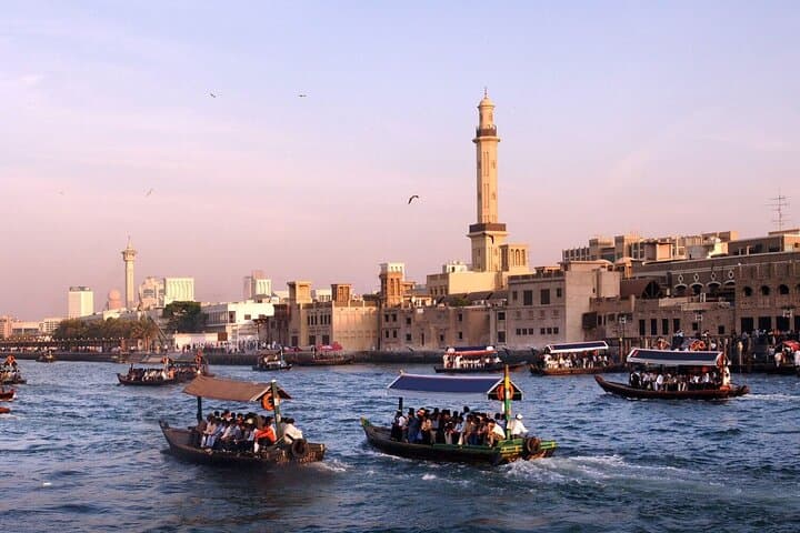 Dubai Full-Day New & Old City Tour from Abu Dhabi — Burj Khalifa, Palm, Souks & Abra