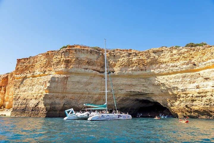 Benagil Catamaran Cruise from Portimão: Half-Day Sailing to Benagil Cave with Lunch