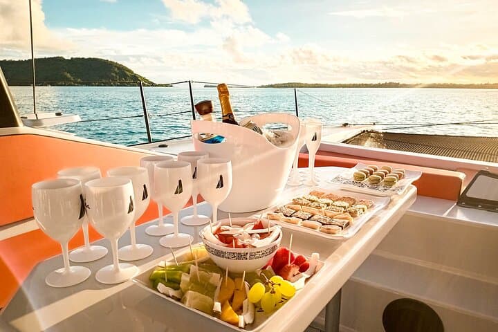 Half-Day Luxury Private Catamaran in Bora Bora — Sailing, Snorkeling & Floating Bar photo 3