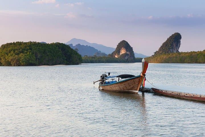 Sunset by Khao Khanap Nam: Krabi Longtail Boat and Night Market Food Tour