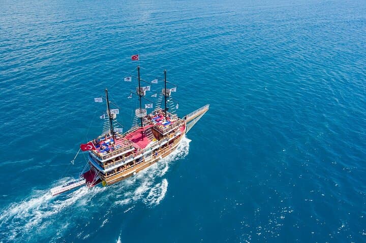 Blue Lagoon & Manavgat River Boat Cruise from Side: Swim, Snorkel, Foam Party