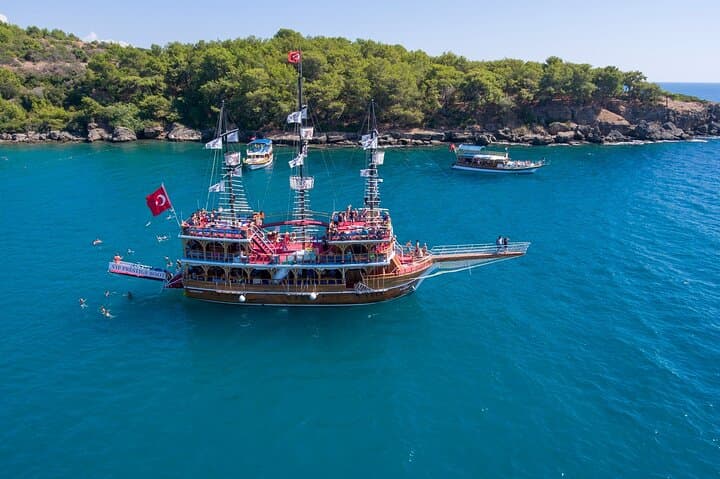 Blue Lagoon & Manavgat River Boat Cruise from Side: Swim, Snorkel, Foam Party photo 2