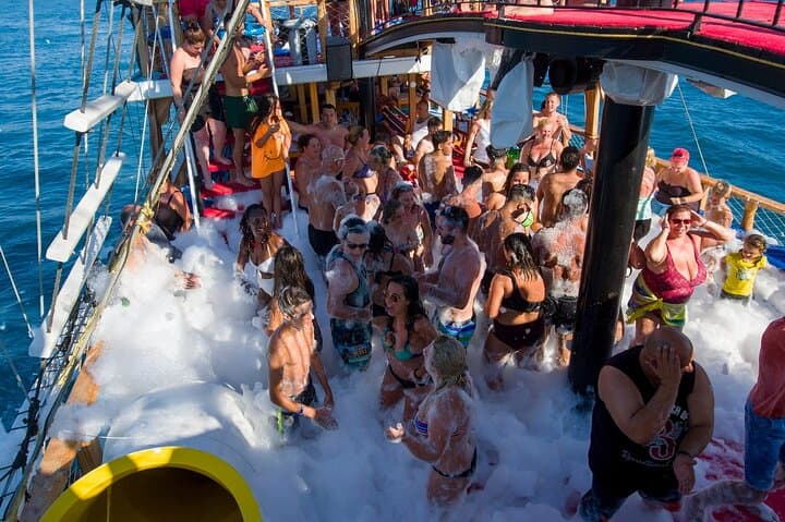 Blue Lagoon & Manavgat River Boat Cruise from Side: Swim, Snorkel, Foam Party photo 3