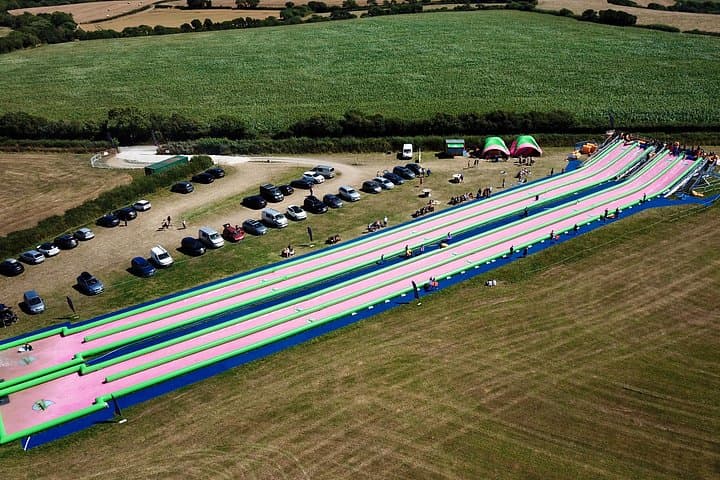 Monster 360ft Slip-and-Slide in Bude, Cornwall — Family Water Ride Near Widemouth Bay photo 5