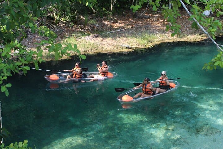 Clear Kayak on Bacalar Lagoon: Private Seven Colors Kayak Tour with Lunch photo 2