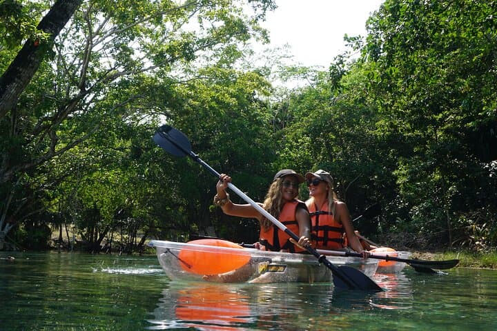 Clear Kayak on Bacalar Lagoon: Private Seven Colors Kayak Tour with Lunch photo 1