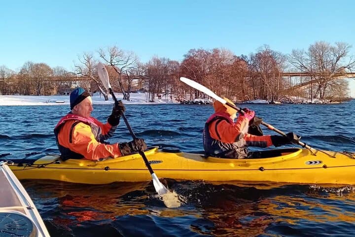 Winter Kayaking Through Stockholm: Dry-Suit City Paddle on Lake Mälaren photo 1