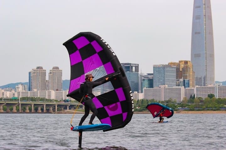 Sunset Kayak & Paddleboard on Seoul’s Han River — Lotte Tower Views photo 3