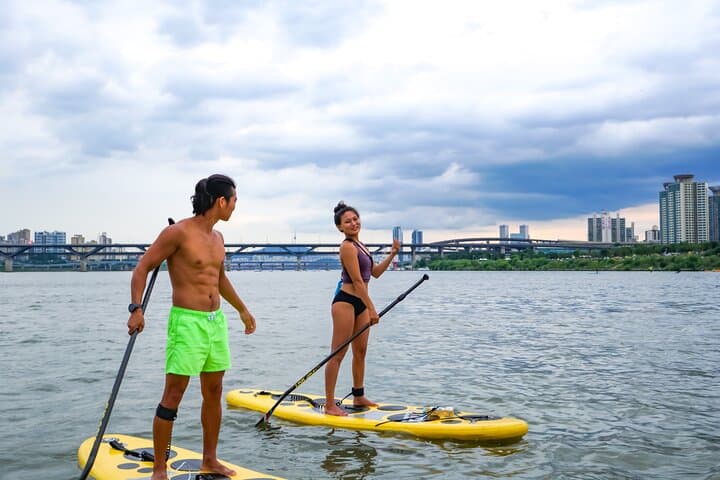 Sunset Kayak & Paddleboard on Seoul’s Han River — Lotte Tower Views photo 6