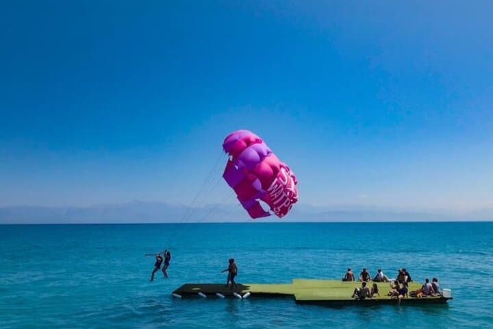 Parasailing Over Sidari and Canal d’Amour: Tandem Sea Launch & Touch‑and‑Go Dip photo 3