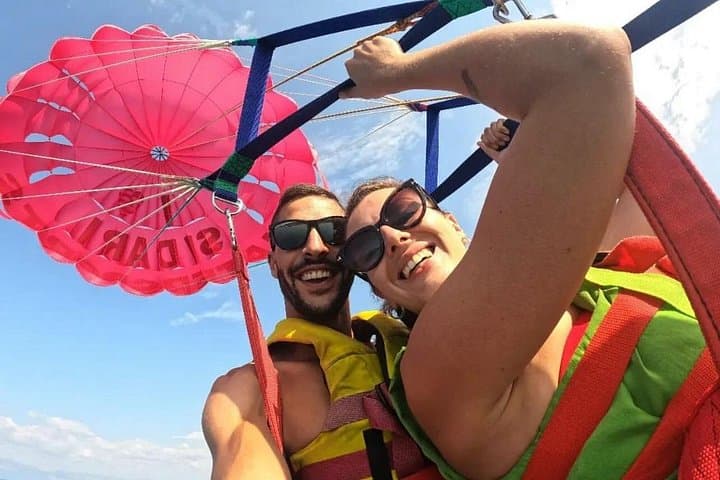 Parasailing Over Sidari and Canal d’Amour: Tandem Sea Launch & Touch‑and‑Go Dip photo 2