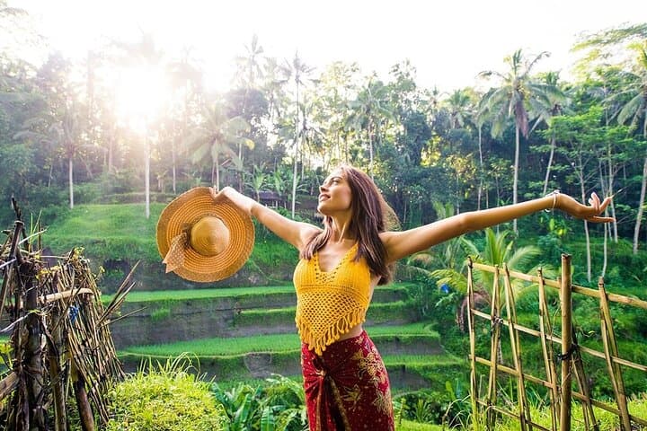 Private Ubud Highlights Tour: Monkey Forest, Tegenungan Waterfall & Tegalalang Rice Terraces