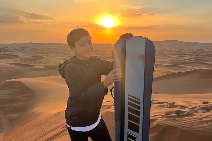 Dubai Private 4-Hour Evening Desert Safari — Dune Bashing, Sandboarding & Camel Ride photo 6
