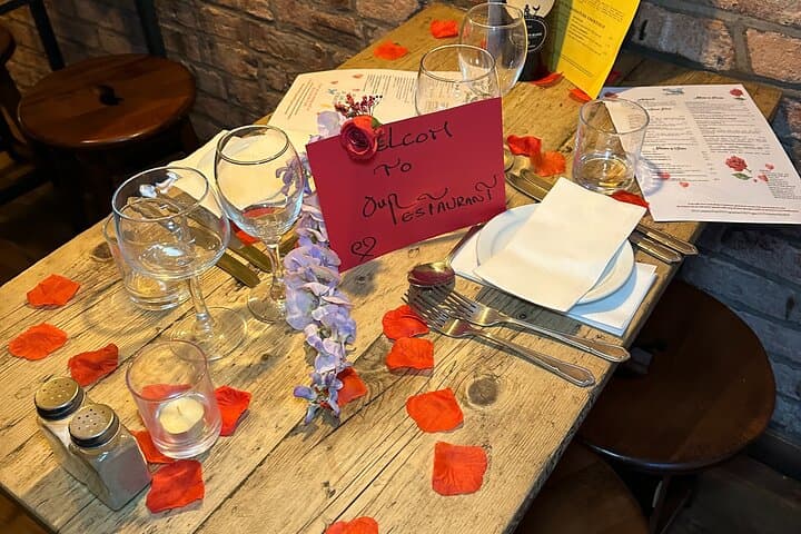Private Italian Dinner and Romantic Night in Manchester's Northern Quarter