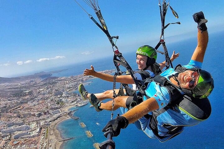 Tandem Paragliding Over Costa Adeje — Bronze Flight from South Tenerife
